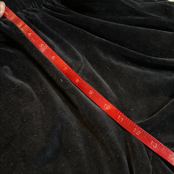 Sweatscdo Black Velour Pants with Gray Piping - Picture 6 of 9